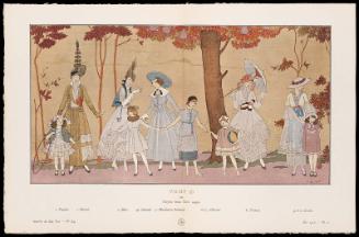 "Vichy (1) ou Soyez tous bien sages," plate 2 from Gazette du Bon Ton, Volume 2, No. 8–9