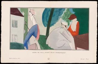 "Robes de Paul Poiret selon Boussingault," plate 56 from Gazette du Bon Ton, Volume 1, No. 6