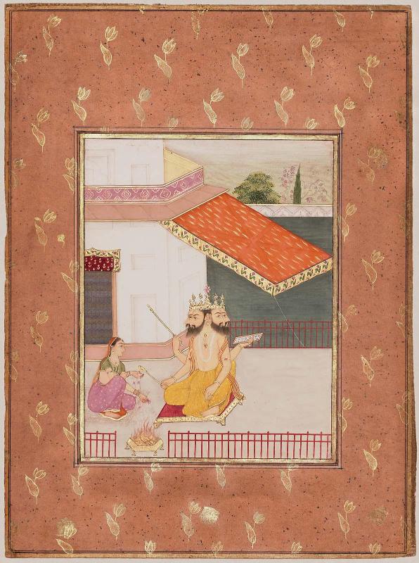 Khambhavati Ragini, from an illustrated Ragamala series
