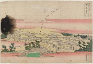 Descending Geese at the Yoshiwara (Yoshiwara rakugan), from the series Eight Views of Edo (Edo hakkei)
