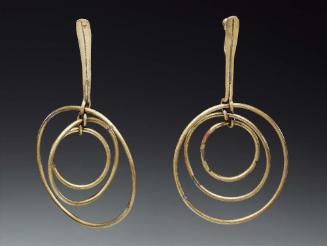 "Three Ring" earrings (pair)
