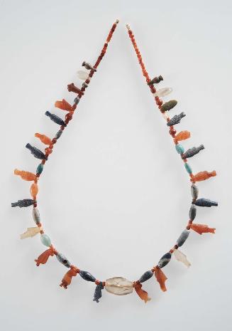 Necklace with various stone beads