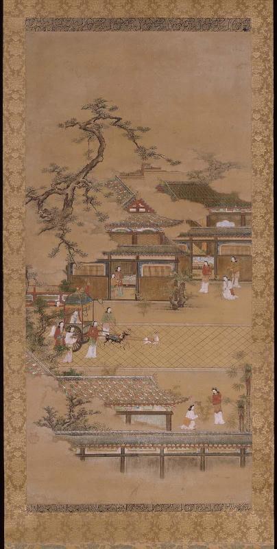 Scene from the Dijian tushuo (Teikan zusetsu):  The Chinese Emperor Wudi