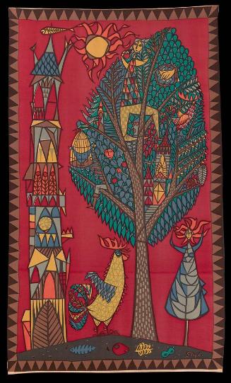 Wall hanging: Torn & Paradisträd (Tower and Paradise Tree)