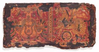 One of a pair of book covers