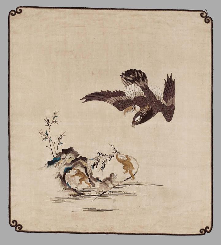 Embroidered panel