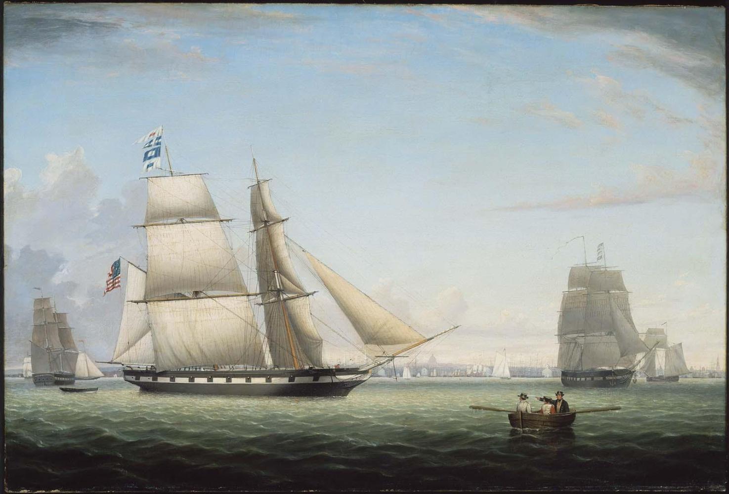 Brig "Antelope" in Boston Harbor