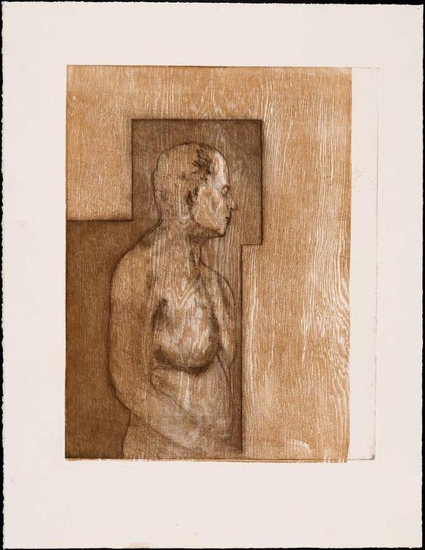 Self Portrait (Wood Grain)