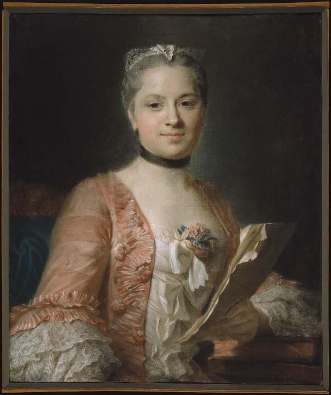 Portrait of a Woman in a Rose-Colored Gown