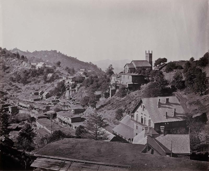 British Compound with Church