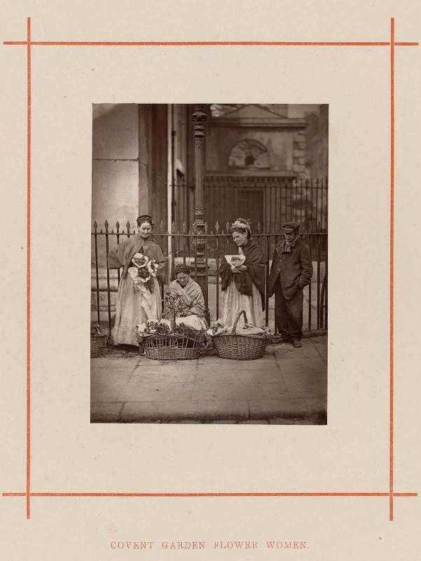 Covent Garden Flower Women from "Street Life in London," 1877
