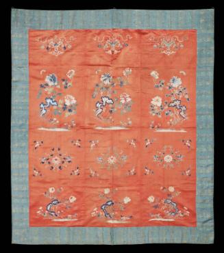 Hanging embroidered panel