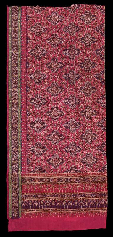 Fragment of lower body wrapper (sampot; sampot chwang kbun)
