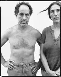 Robert Frank, photographer, June Leaf, sculptress, Mabou Mines, Nova Scotia, July 18, 1975