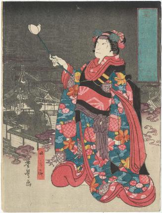 Memorial Portrait of Actor Mimasu Inemaru I as Omiwa