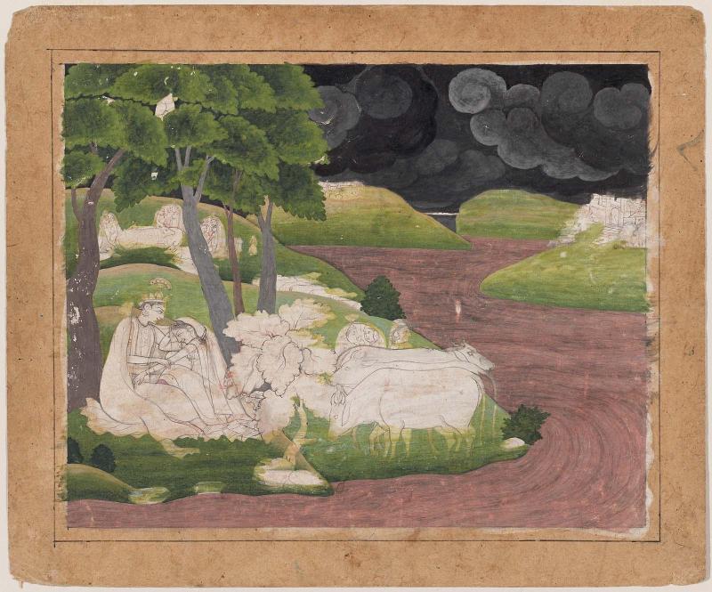 Krishna and Radha by the Jumna River