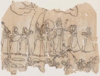 Holi Festival: Krishna and Gopis