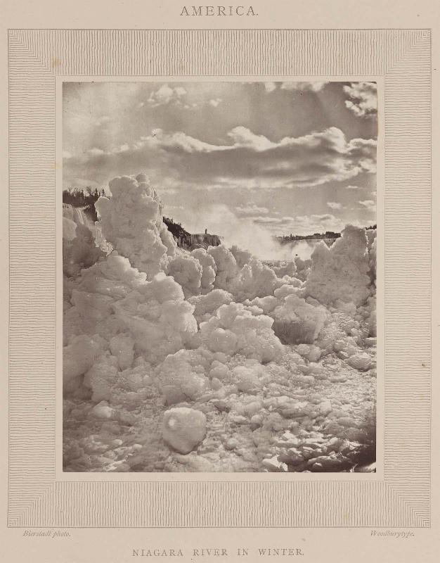 America: Niagara River in Winter  (from Treasure Spots of the World, 1875)