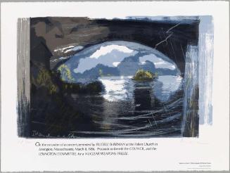Island in a Storm (Poster for a Nuclear Weapons Freeze Benefit Concert)