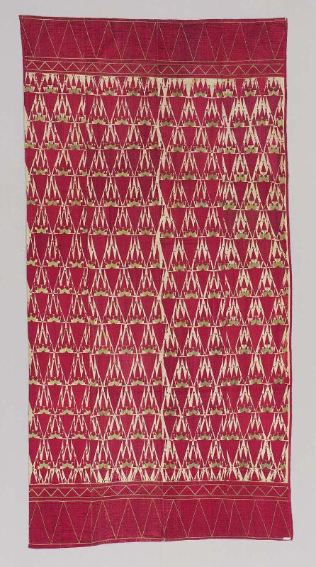 Ceremonial cover or woman's head covering (phulkari)