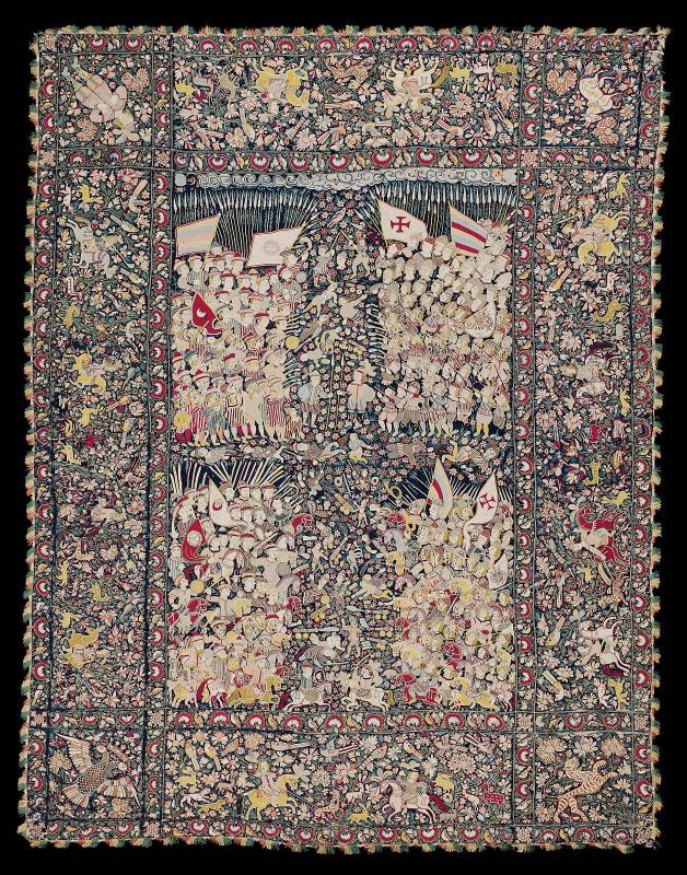 Embroidered cover or hanging
