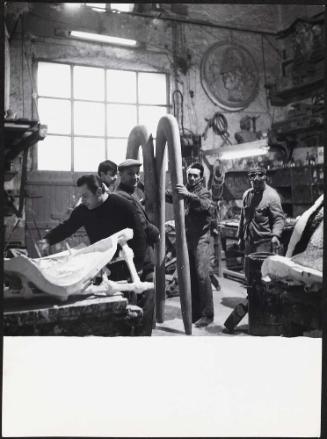 Isamu Noguchi at A. Bruni Foundry, Rome