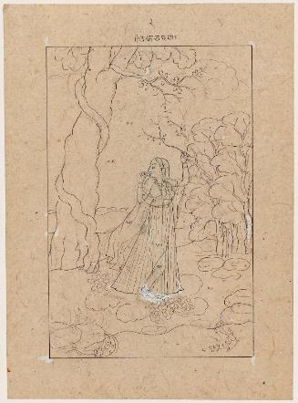 Utka Nayika  (The Heroine Who Waits Anxiously for Her Absent Lover)