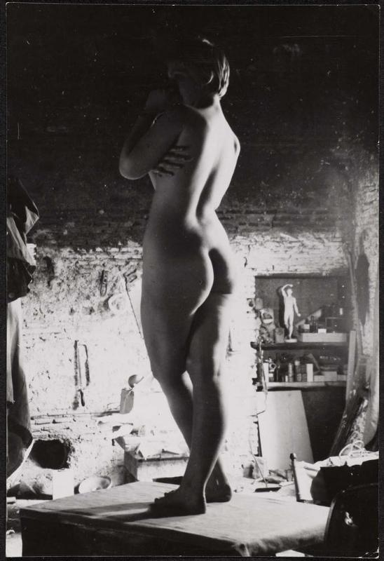 Model in Hadzi Studio, Rome