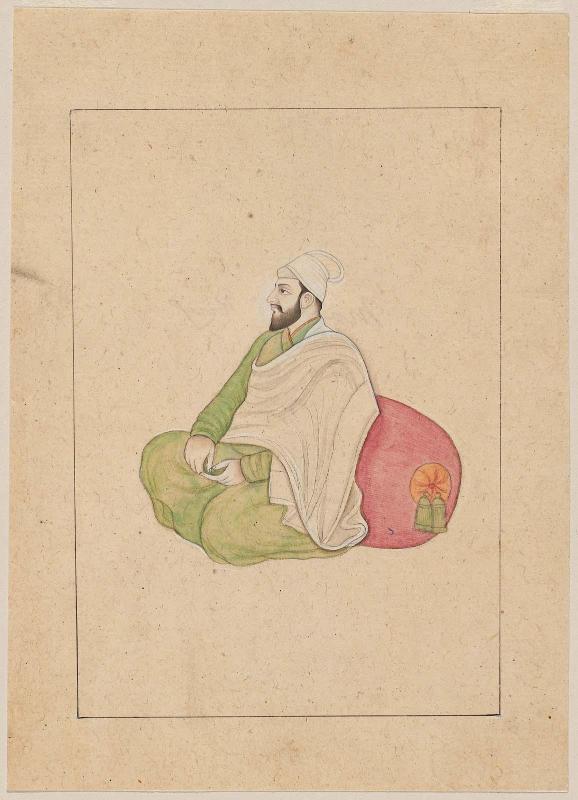 Seated Man Wearing Shawl