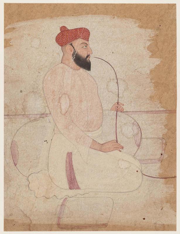 Possibly Portrait of the Nawab of Rampur, Hambukhan, refugee at court of Sansar Chand