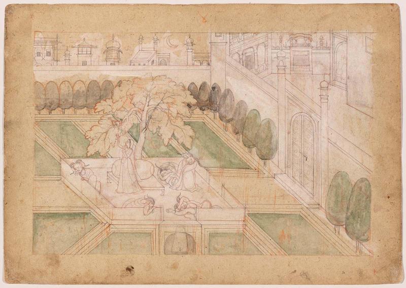 Hanuman discovers Sita in the Asoka Grove and gives her the ring