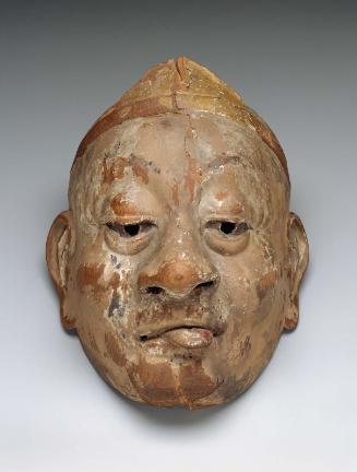 Bugaku mask, possibly of the Kotokuraku-heishitori type