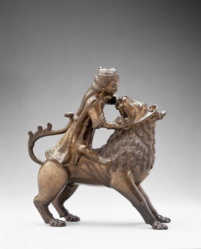 Samson and Lion Aquamanile