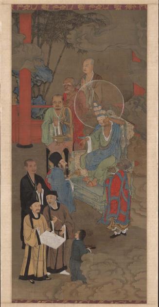 Luohan manifesting himself as an eleven-headed Guanyin
