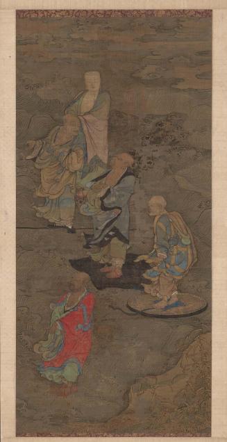 Luohans crossing the river