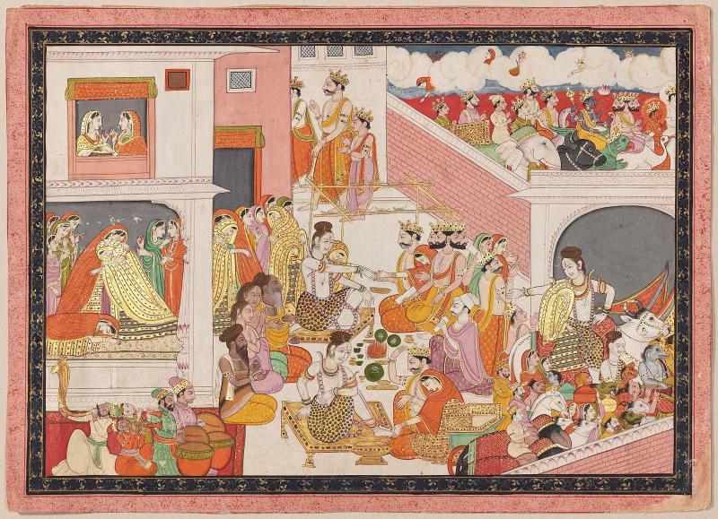 Wedding of Siva and Parvati