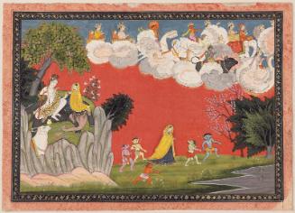 Siva and Parvati in the Himalayas