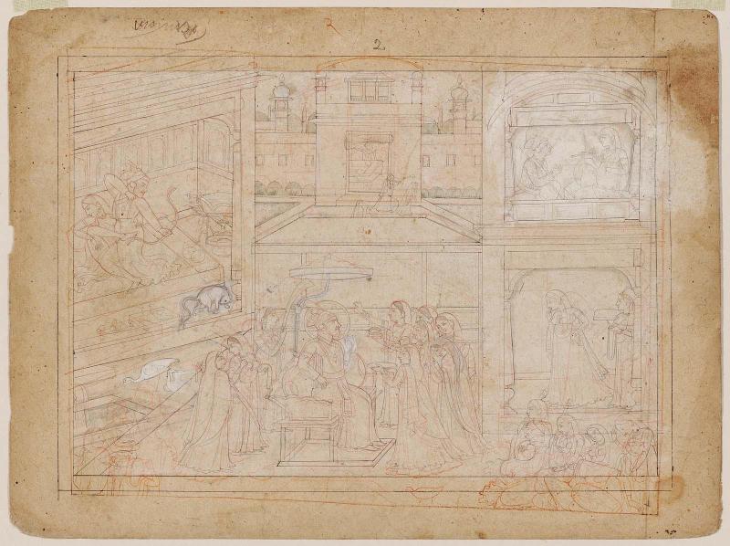Sultan Alau'd-Din shoots a Rat; the Queen writes to Mahima; the Sultan boasts of his prowess
