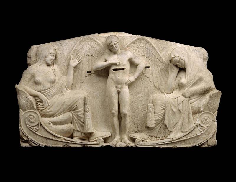 Three-sided relief with a scene of weighing ("the Boston Throne")