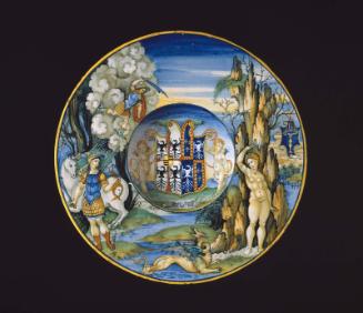 Plate depicting the story of Perseus and Andromeda from the Isabella d'Este service