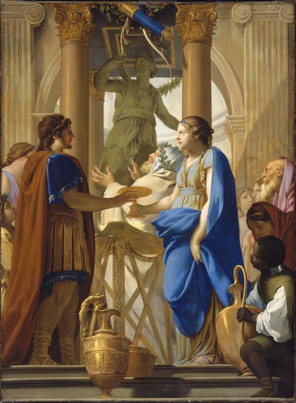 Camma Offers the Poisoned Wedding Cup to Synorix in the Temple of Diana