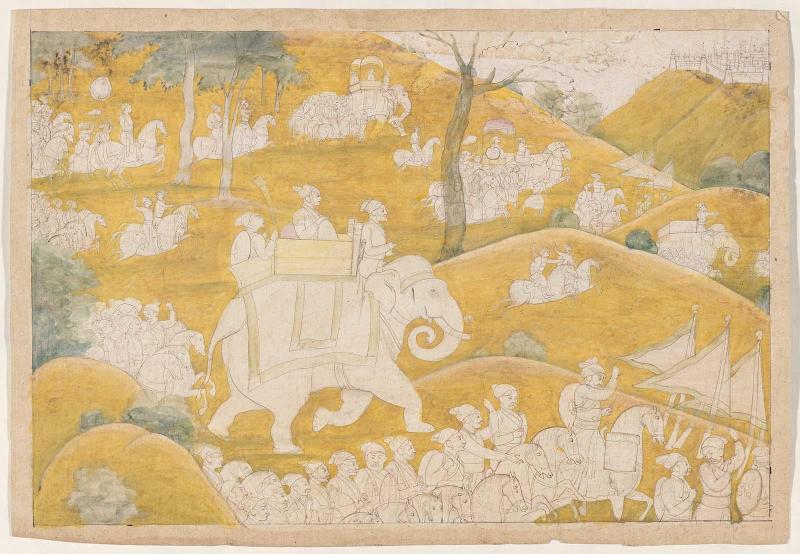 Rulers arriving for the Svayambhara