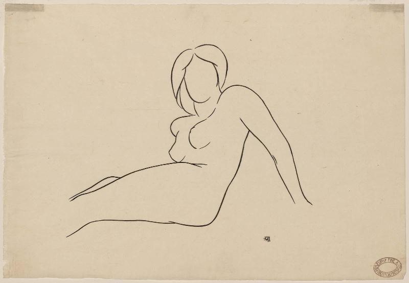 Looking Up (Reclining Female Nude)