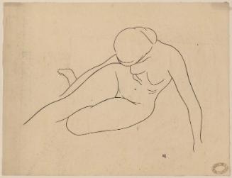 Looking Down (Recling Female Nude)