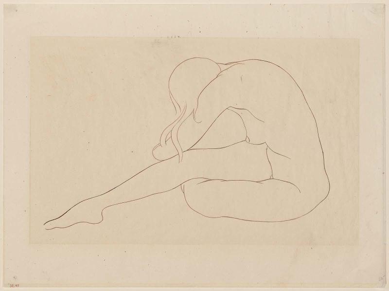 Grief (Seated Female Nude)