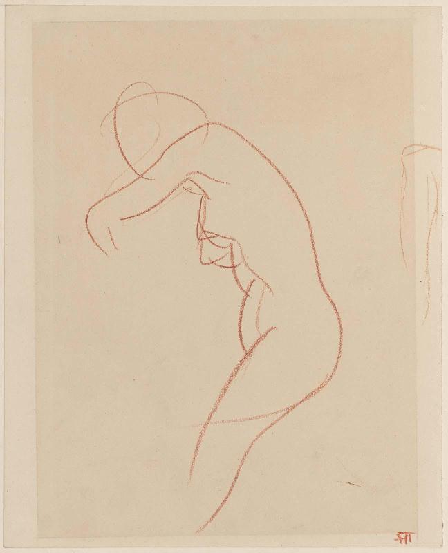 Movement (Standing Female Nude in Profile)