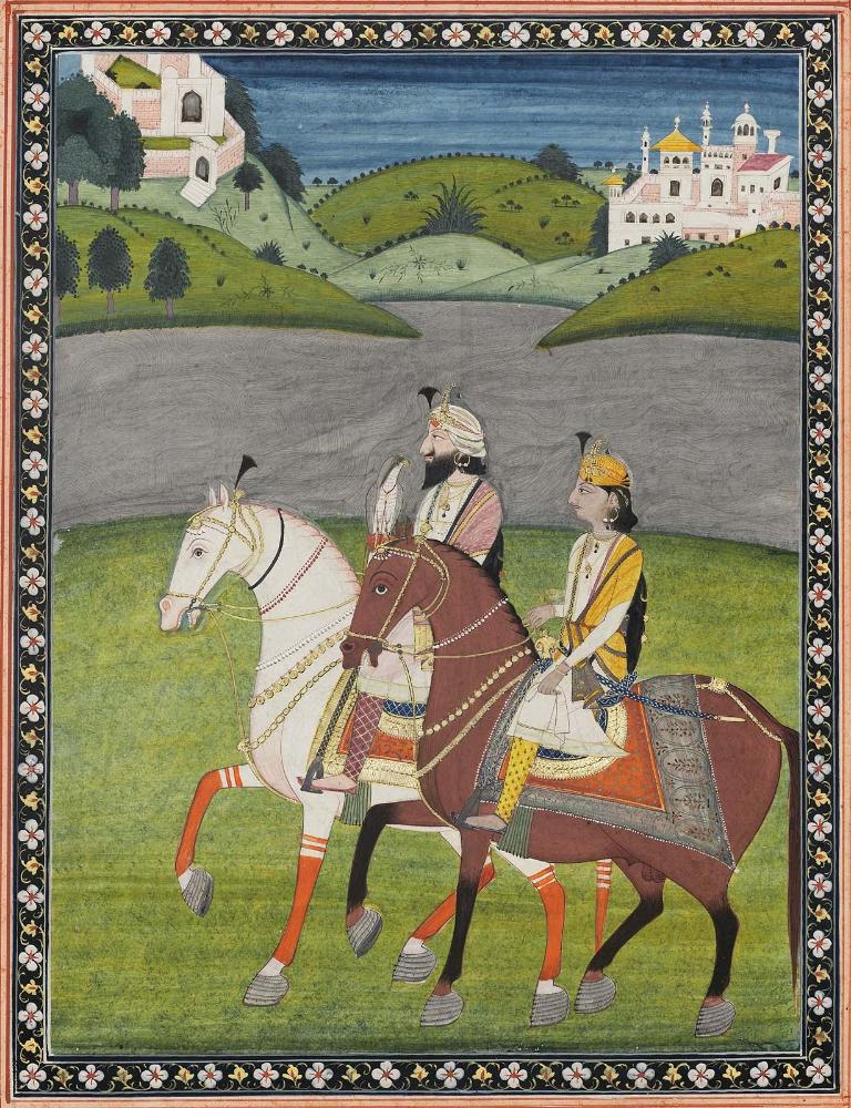 Equestrian portrait of Maharaja Dhian Singh