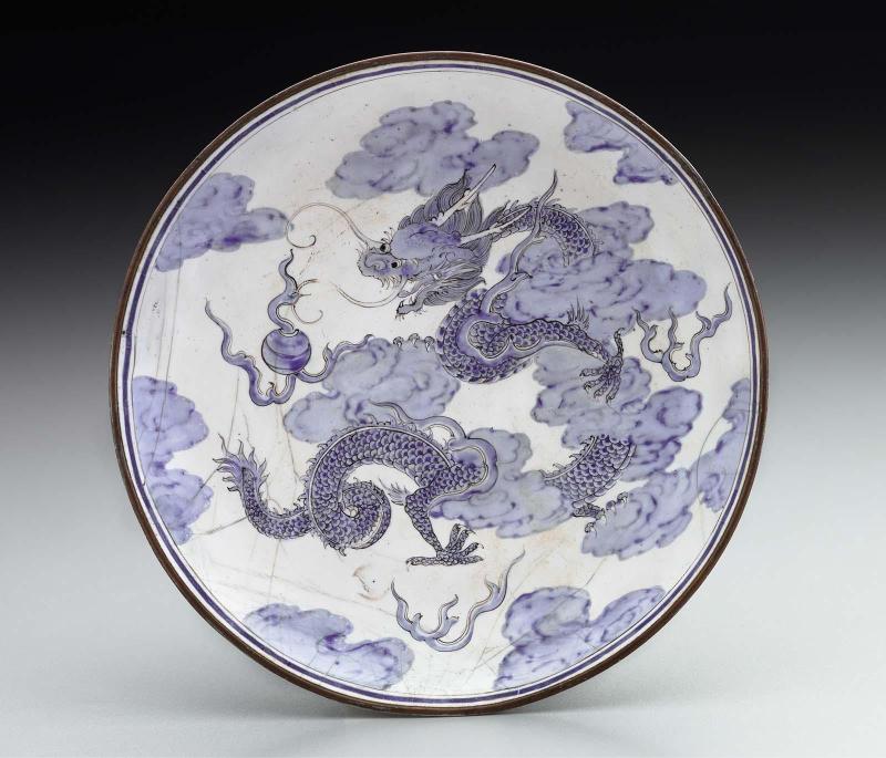 Small "bleu de Hue" dish