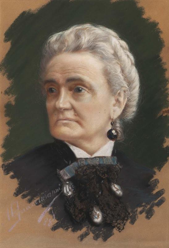 Portrait of Charlotte Cushman, American Actress (1816–1876)