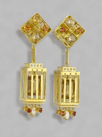 Gem-set earrings